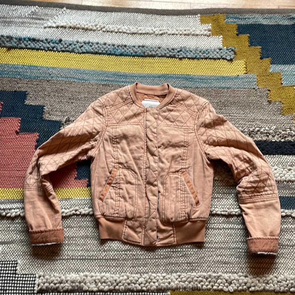 Anthropologie Bomber Jacket (Blush Pink)